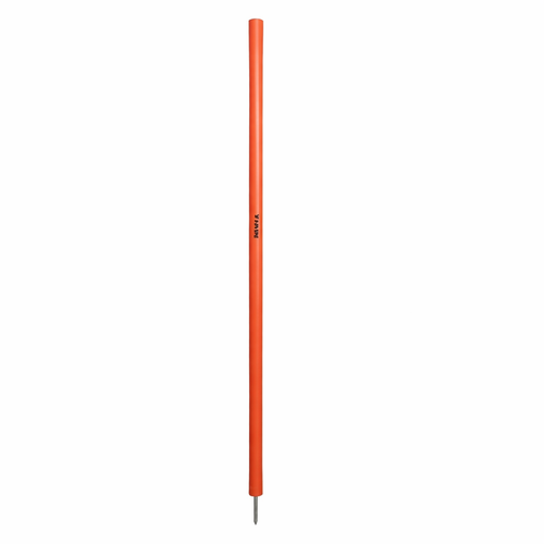 Red NIVIA agility training stick with metal ground spike, designed as a marker pole for speed, coordination, and directional drills, part of a Pack of 5 set for structured sports training sessions.