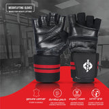 Wrist Lock Weight Lifting Gloves