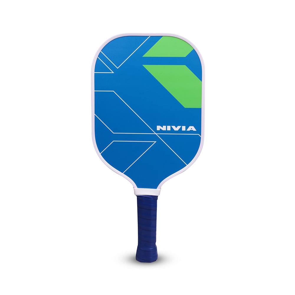 NIVIA K500 Lightweight Pickleball Paddle with Blue and Green Composite Face and Ergonomic Non-Slip Grip Racket for Beginner to Intermediate Players