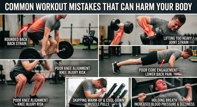 Common Workout Mistakes That Can Harm Your Body