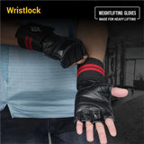 Wrist Lock Weight Lifting Gloves