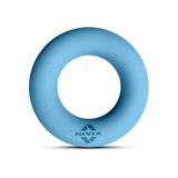 Blue NIVIA PowerGrip Resistance Ring with NIVIA logo, made from durable high-quality rubber, designed for grip training, hand, wrist, and forearm strengthening, muscle conditioning, and rehabilitation exercises.
