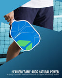 Heavier 240g Pickleball Paddle by Nivia for natural power and momentum - Ideal for developing strokes and powerful play.