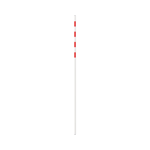 Nivia 799 Plastic Volleyball Antenna (1.8M) featuring a slim white rod with red markings, designed to attach to a volleyball net and mark the out-of-bounds boundary for accurate in-play decisions during matches and practice.